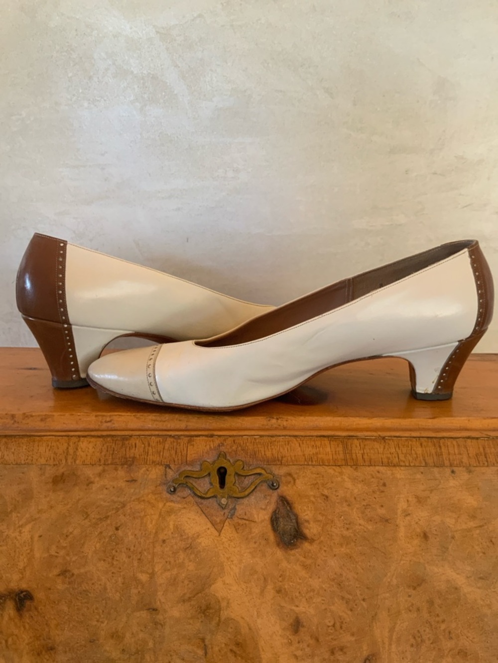 Delman Tricolor Pump Vintage 8M